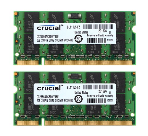 Crucial 2 gb - gb, ddr2-800