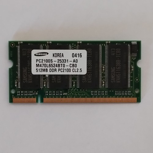Samsung 512mb ddr1 dimm - 512mb, so-dimm