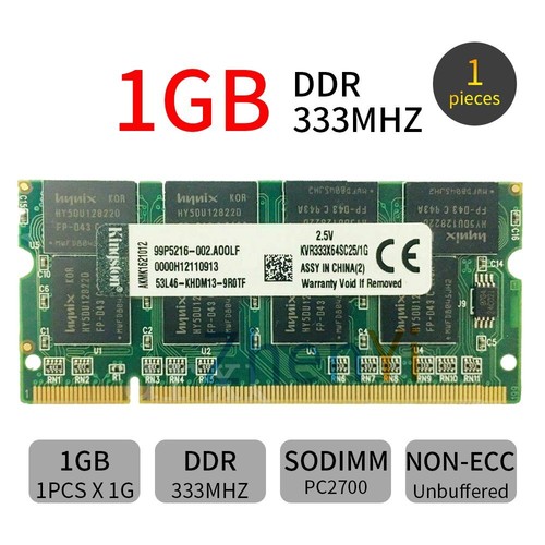 Kingston 1gb ddr1 333mhz - kingston,
