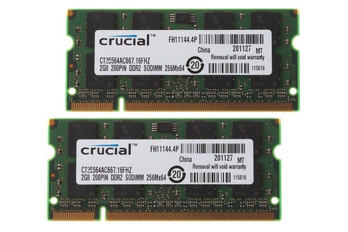 Crucial 2x2gb 2rx8 - 2x2gb, 2g