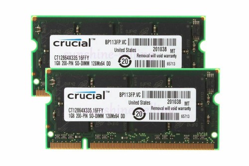 Crucial 1 gb - 2, pc2700